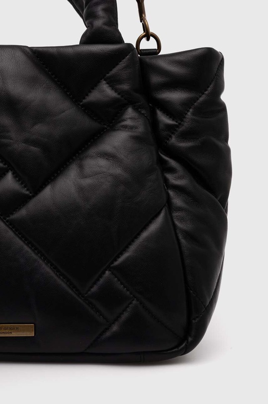 Kurt Geiger London poseta de piele KENSINGTON M SHOPPER PUFF negru 2737200109