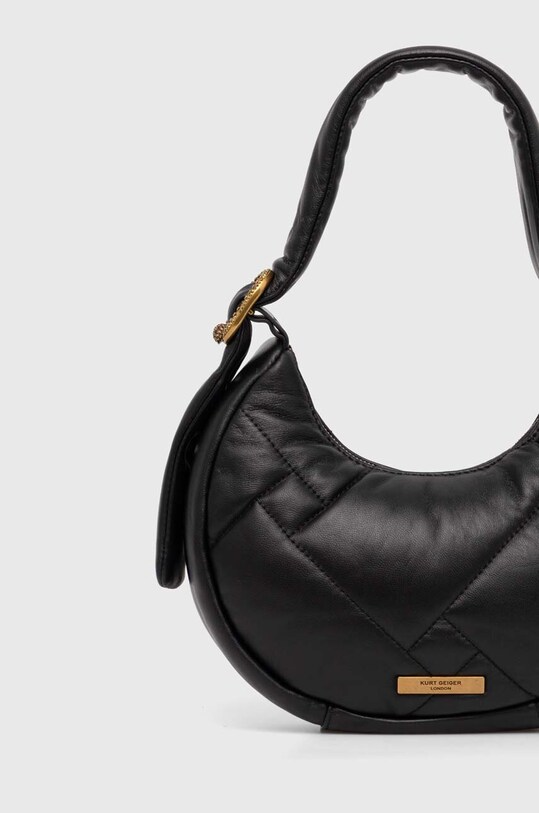 Kiegészítők Kurt Geiger London bőr táska KENSINGTON PUFF SM HOBO 2711400109 fekete