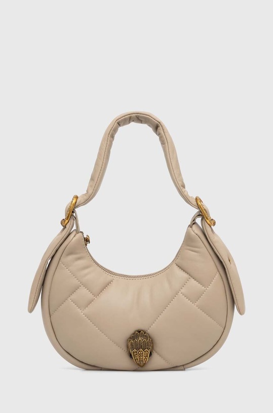 Kurt Geiger London borsa a mano in pelle KENSINGTON PUFF SM HOBO pelle fiore beige 2711437109
