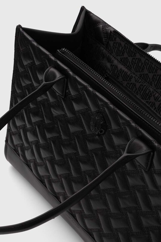 Kurt Geiger London torebka skórzana KENSINGTON SQ TOTE DR 2712400109 czarny