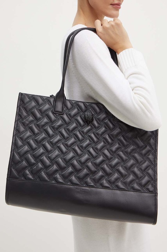 Kožená kabelka Kurt Geiger London KENSINGTON SQ TOTE DR 2712400109