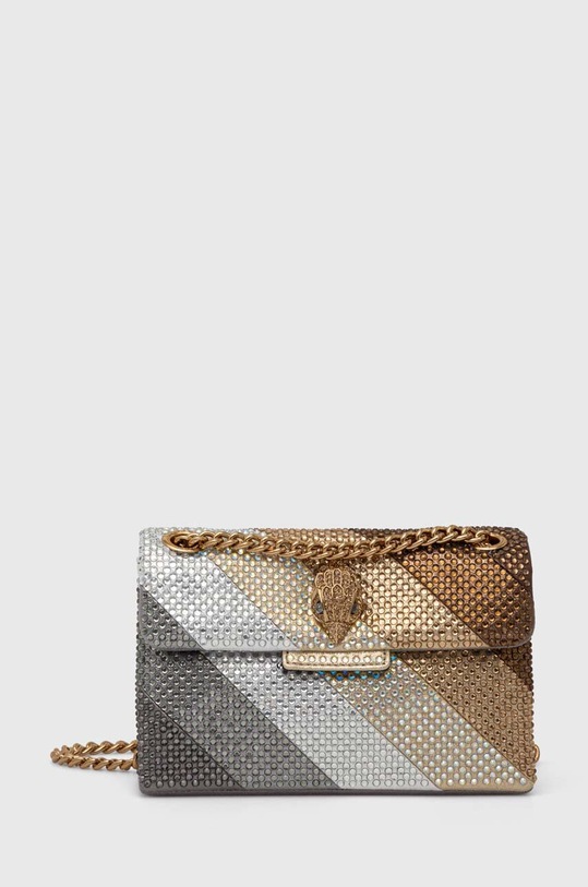 Kurt Geiger London torebka FABRIC MINI KENSINGTON L tekstylny złoty 2051265609