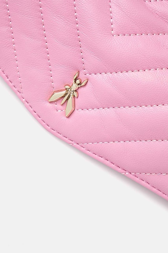 Kožená kabelka Patrizia Pepe ružová 8B0032.L116