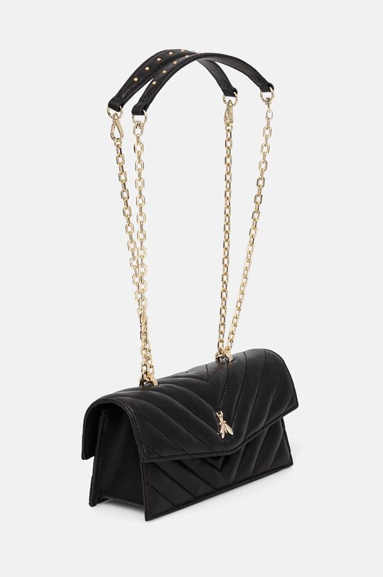 Kožna torba Patrizia Pepe 8B0032.L116 crna AW24