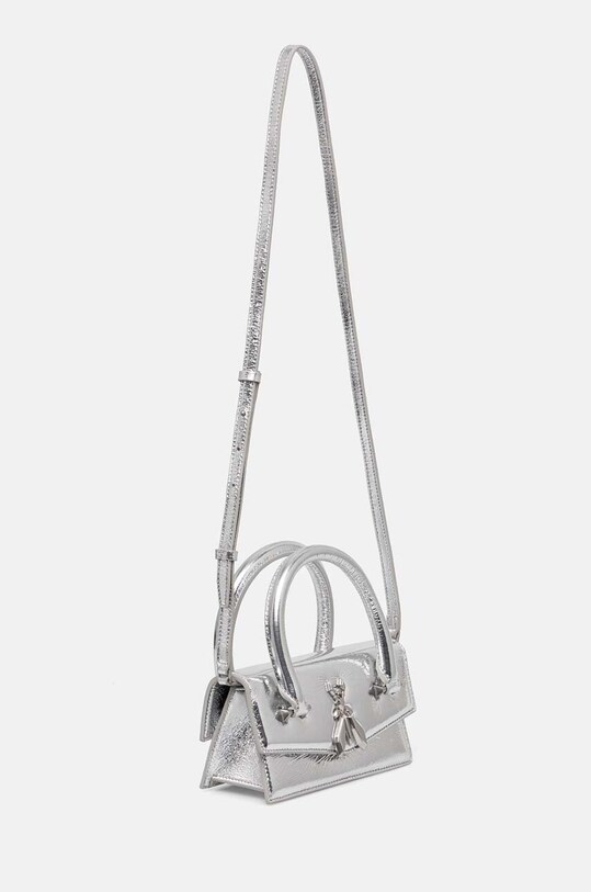 Шкіряна сумочка Patrizia Pepe 8B0111.L112 срібний AW24