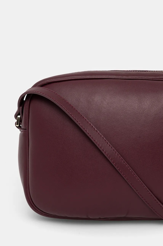 Akcesoria Patrizia Pepe torebka skórzana 8B0192.L113 bordowy