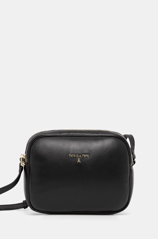 Patrizia Pepe torebka skórzana skóra licowa czarny 8B0192.L113