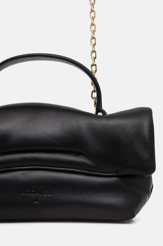 Δερμάτινη τσάντα Patrizia Pepe μαύρο 8B0201.L113
