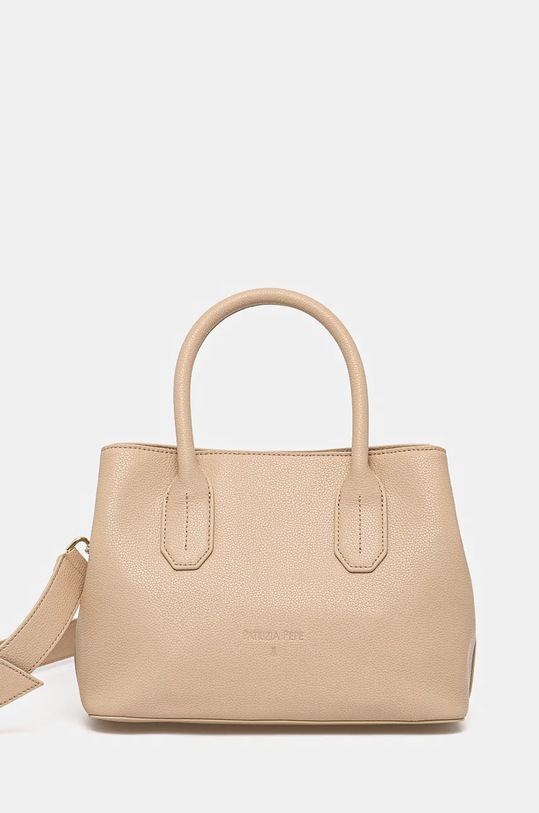 Patrizia Pepe torebka skórzana skóra licowa beżowy 8B0205.L001