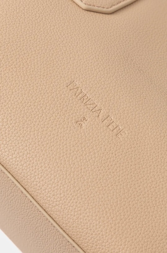 Patrizia Pepe torebka skórzana beżowy 8B0205.L001
