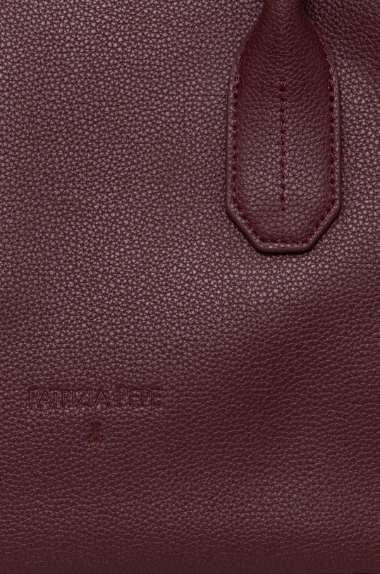 Accesorii Patrizia Pepe poseta de piele 8B0205.L001 burgundia