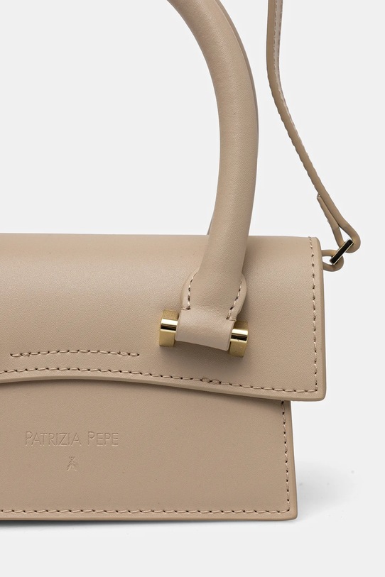 Аксесуари Шкіряна сумочка Patrizia Pepe 8B0208.L061 бежевий