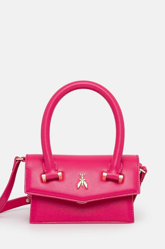 Kožená kabelka Patrizia Pepe přírodní kůže fialová 8B0208.L061