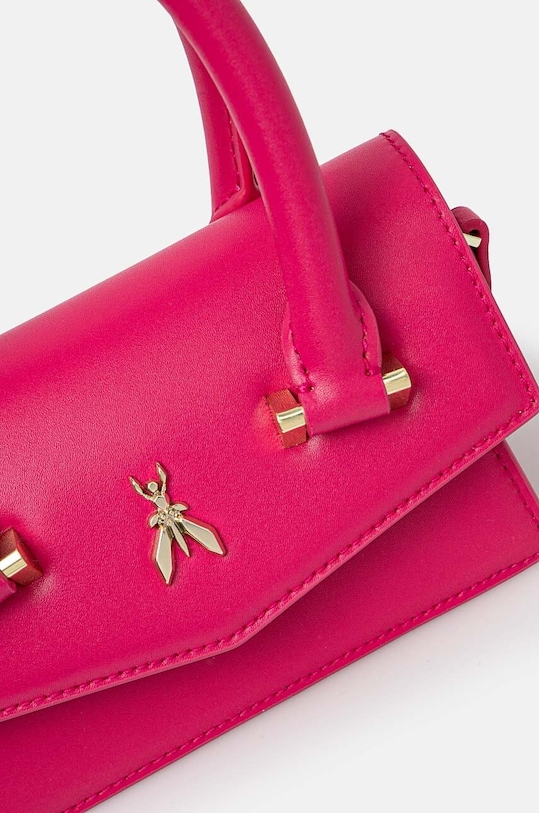 Kožená kabelka Patrizia Pepe fialová 8B0208.L061