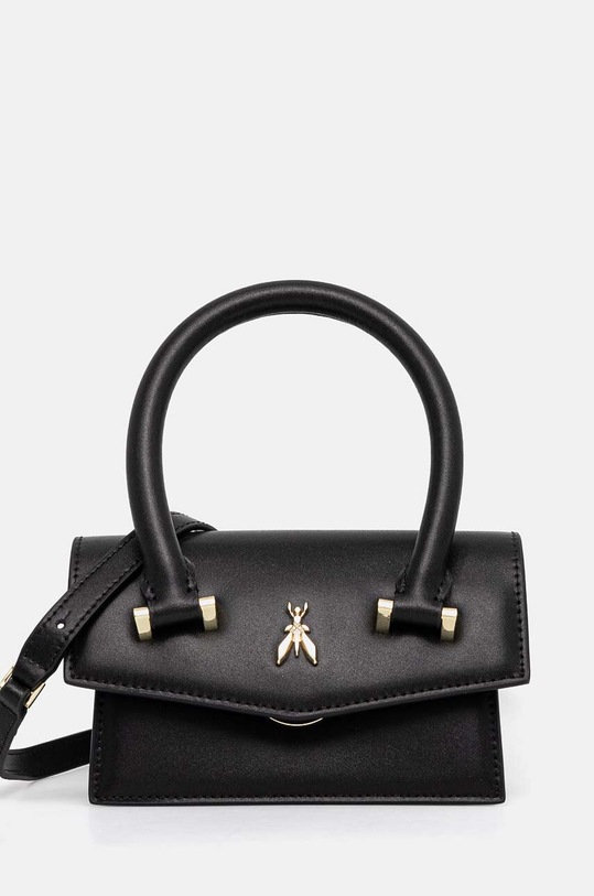 Kožená kabelka Patrizia Pepe přírodní kůže černá 8B0208.L061