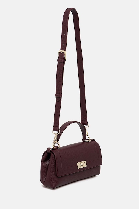 Kožna torba Patrizia Pepe 8B0211.L001 bordo AW24