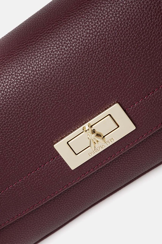 Kožna torba Patrizia Pepe bordo 8B0211.L001