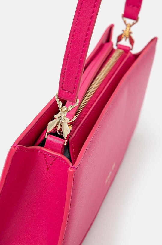 Кожаная сумочка Patrizia Pepe фиолетовой 8B0213.L061