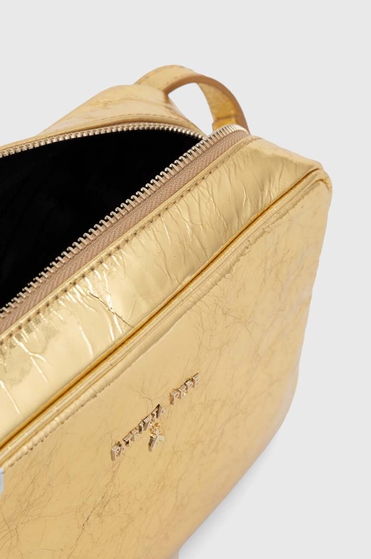 Kožená kabelka Patrizia Pepe zlatá 8B8985.L112