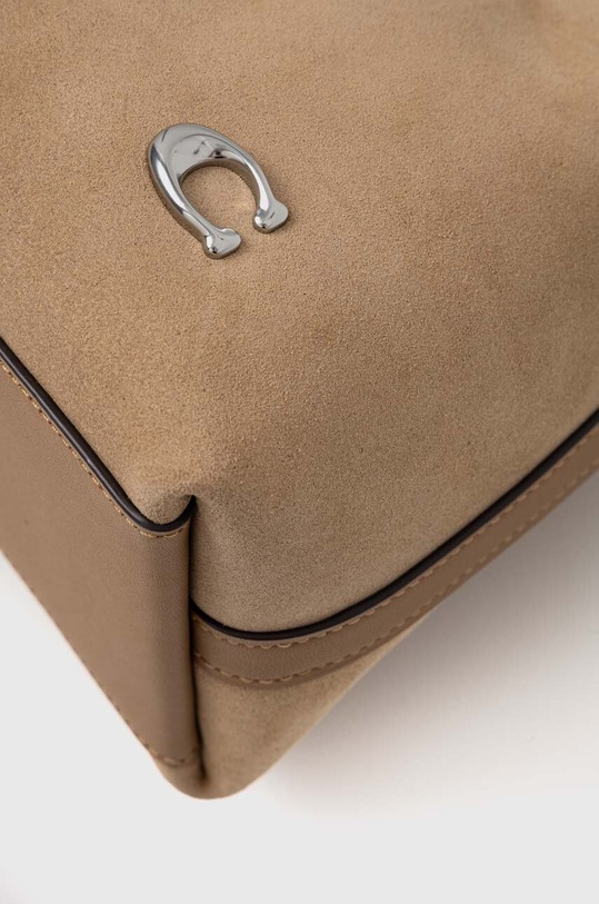 Coach torebka zamszowa Juliet beżowy CR670