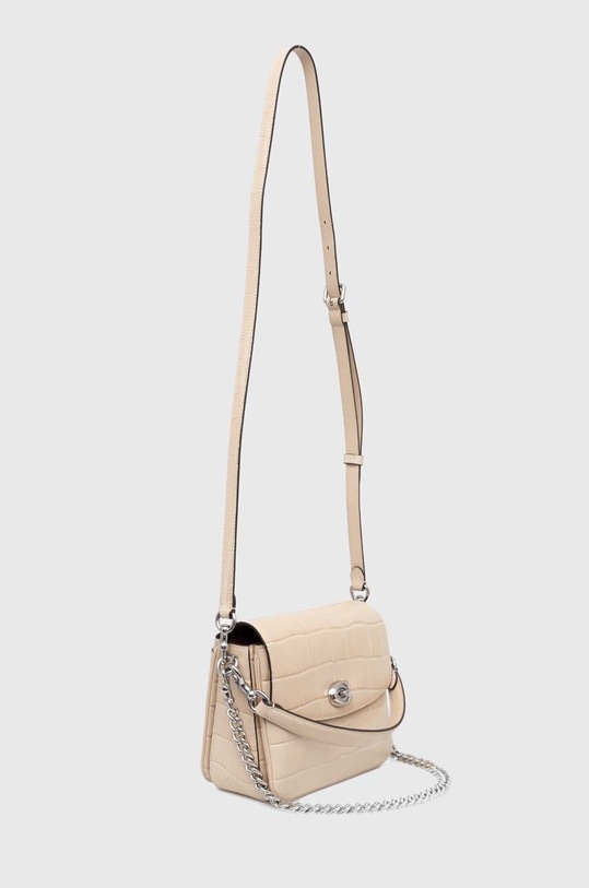 Coach torebka skórzana Cassie 19 CV435 beżowy AW24