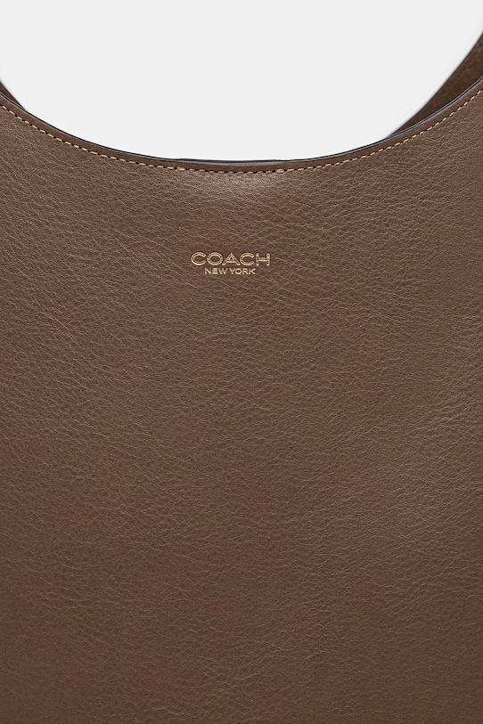 Кожена чанта Coach кафяв CU044
