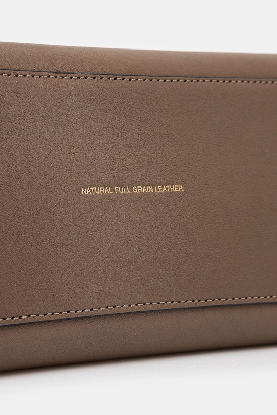 Кожена чанта Coach CU044 кафяв