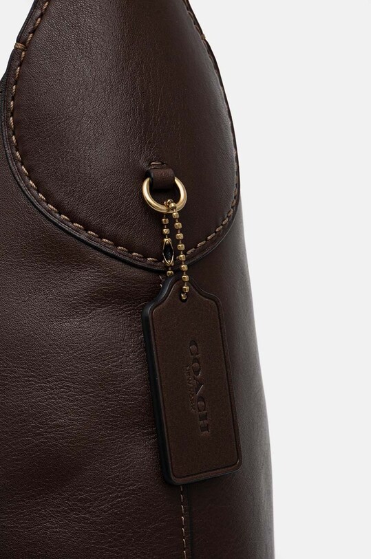 Coach poseta de piele maro CU044