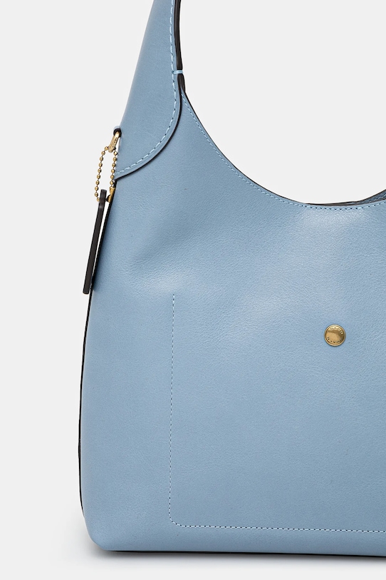 Doplňky Kožená kabelka Coach CU068 modrá