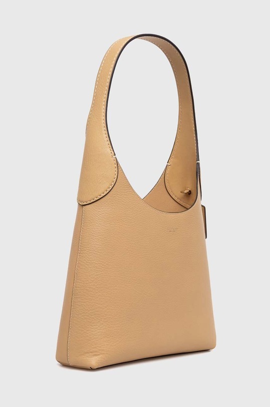 Kožená kabelka Coach CU068 žlutá AA00