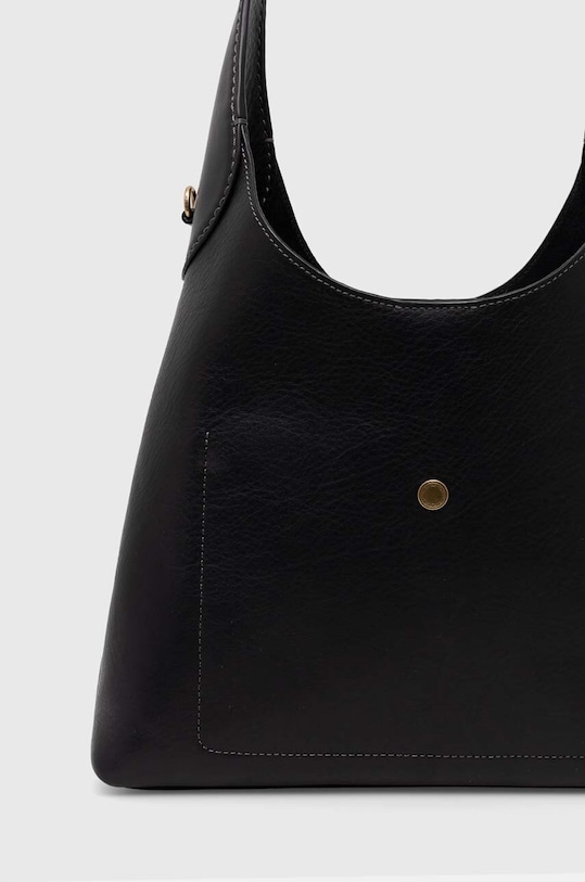 Coach poseta de piele negru CU068