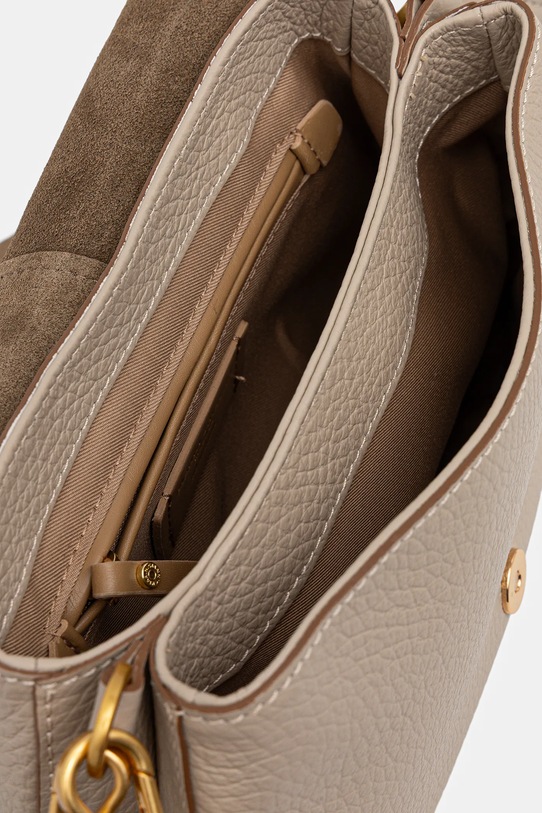 Kožená kabelka Gianni Chiarini HELENA ROUND BS.11088.TKL béžová