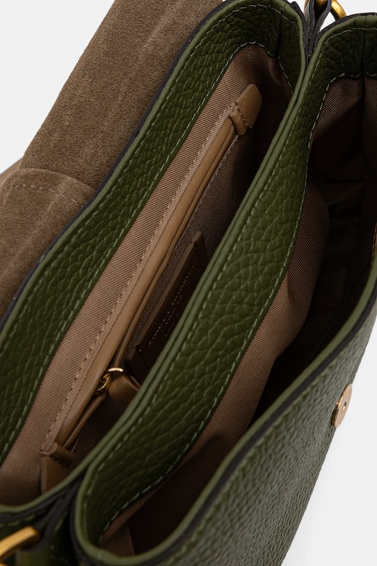 Kožená kabelka Gianni Chiarini HELENA ROUND BS.11088.TKL zelená