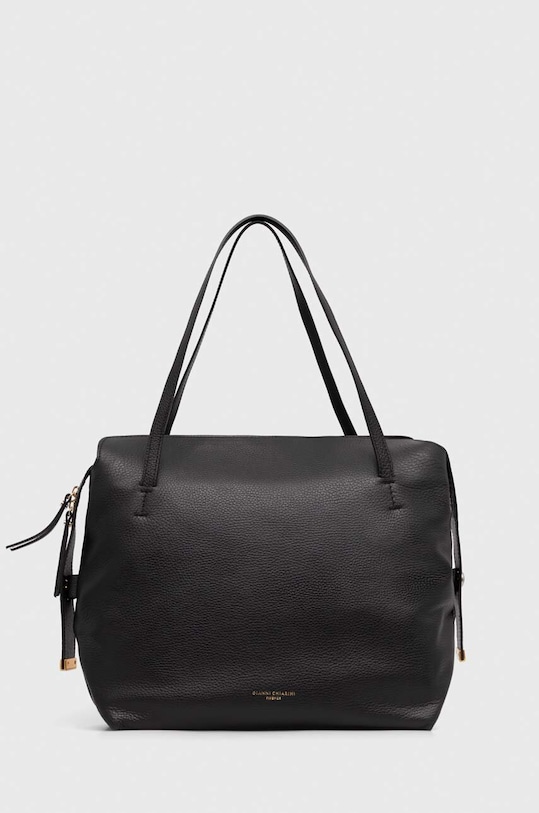 Gianni Chiarini torebka skórzana ORIANA skóra licowa czarny BS.10802.GRN
