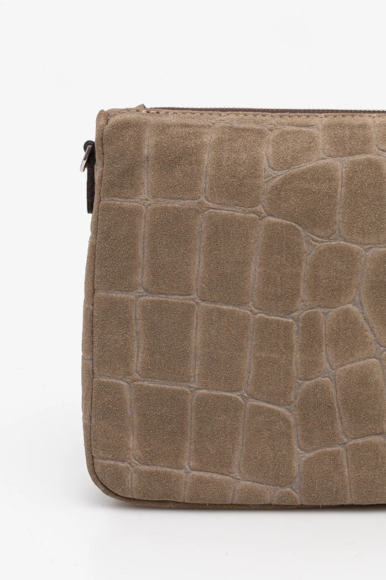 Gianni Chiarini torebka zamszowa NORA POUCH zielony BS.10225.CM.PL