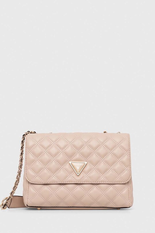 Kabelka Guess GIULLY jednofarebný ružová HWQG87.48200