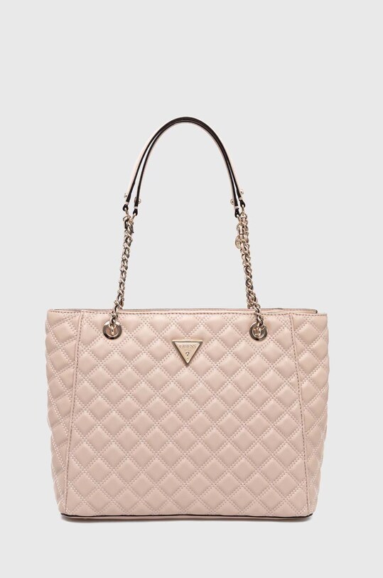 Τσάντα Guess GIULLY απομίμηση λείου δέρματος ροζ HWQG87.48240