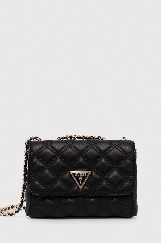 Kabelka Guess GIULLY jednofarebný čierna HWQG87.48740