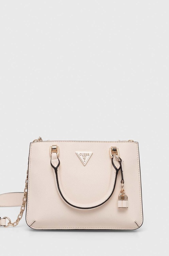 Τσάντα Guess ILIA απομίμηση λείου δέρματος μπεζ HWVG85.69050