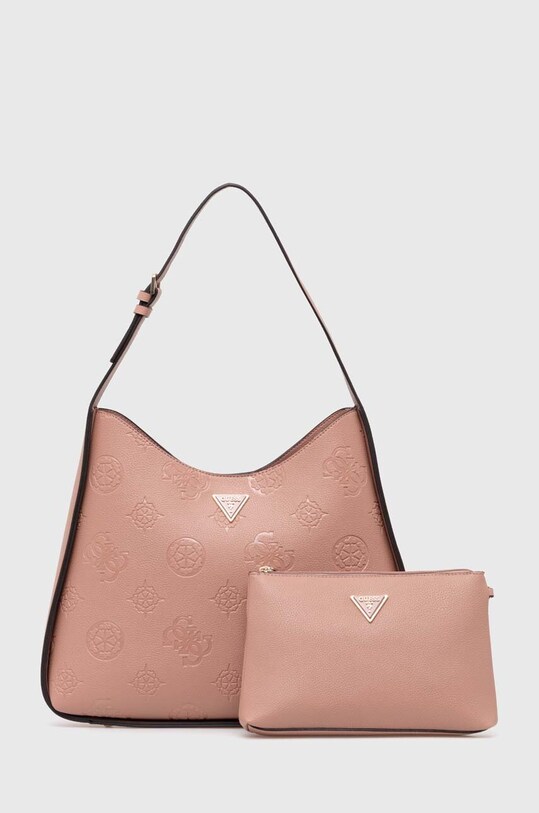 Guess torebka KEANDRA mieści A4 różowy HWPL93.23030