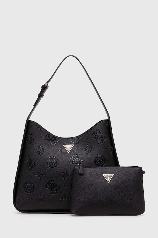 Kabelka Guess KEANDRA hladký černá HWPL93.23030