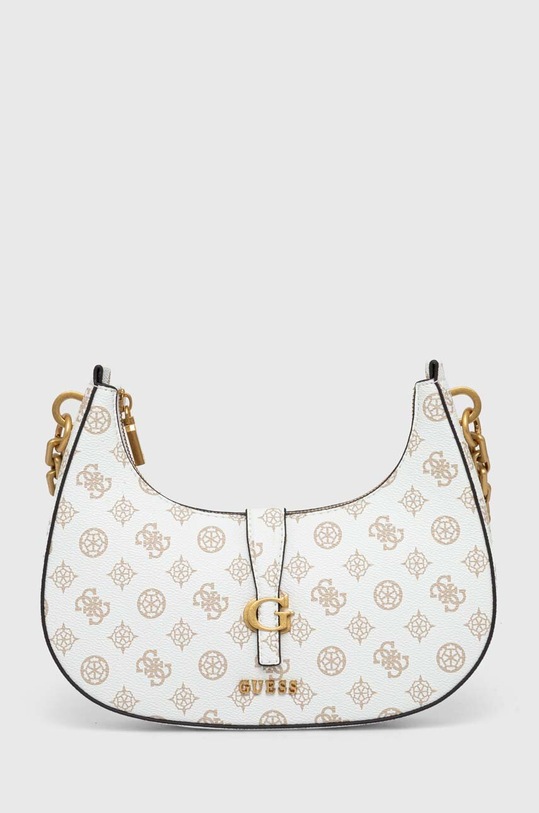 Τσάντα Guess KUBA απομίμηση λείου δέρματος λευκό HWPA93.29180