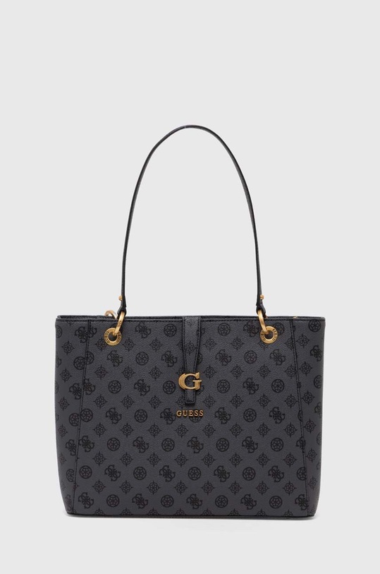 Τσάντα Guess KUBA απομίμηση λείου δέρματος μαύρο HWPA93.29250