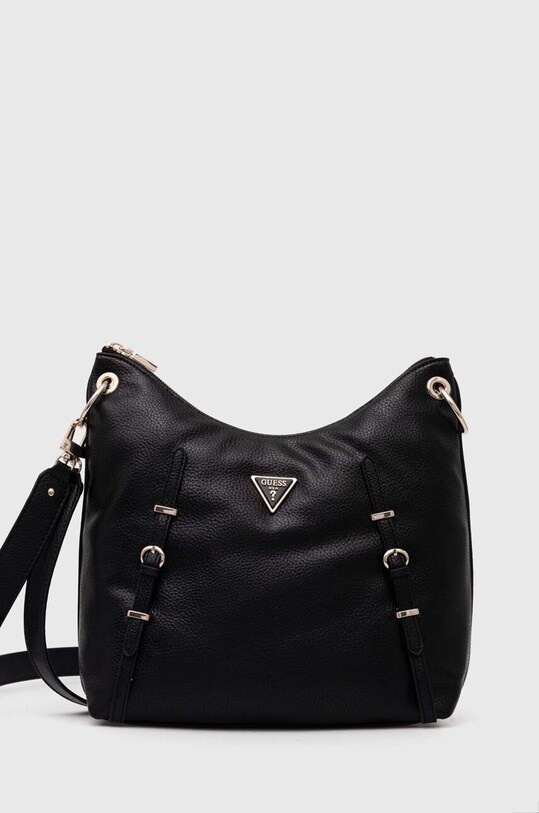 Kabelka Guess LEVIA jednofarebný čierna HWBS85.01030