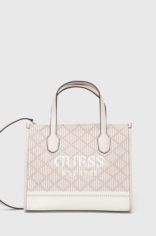Guess torebka SILVANA nie mieści A4 beżowy HWCG86.65220