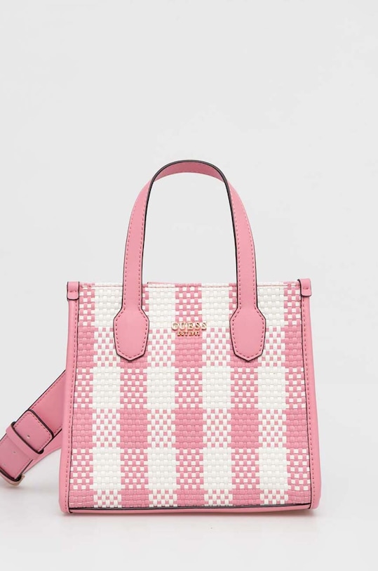 Guess torebka SILVANA nie mieści A4 różowy HWGG86.65770