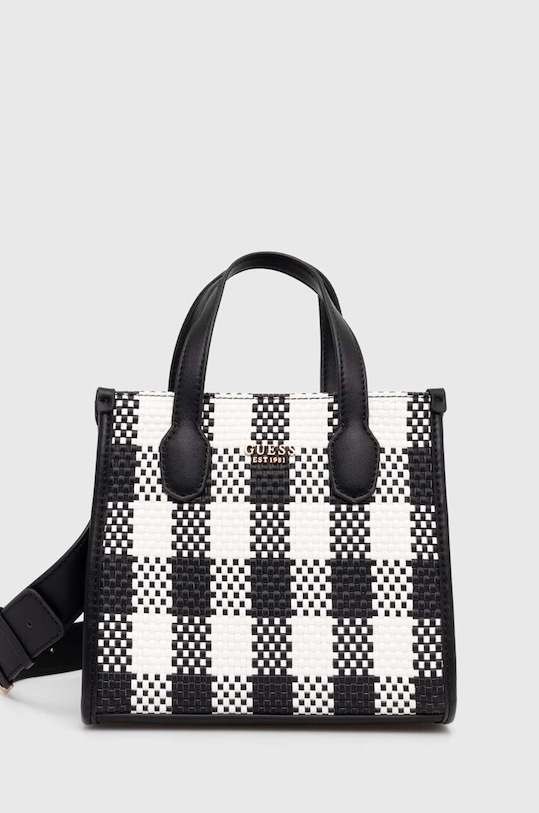 Kabelka Guess SILVANA vzorovaný čierna HWGG86.65770