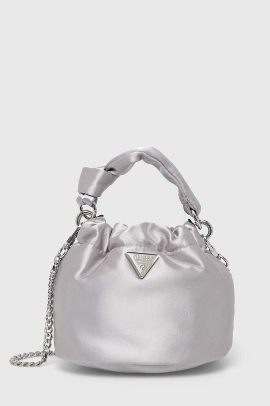 Τσάντα Guess TWILLER υφασμάτινο ασημί HWEY93.10700
