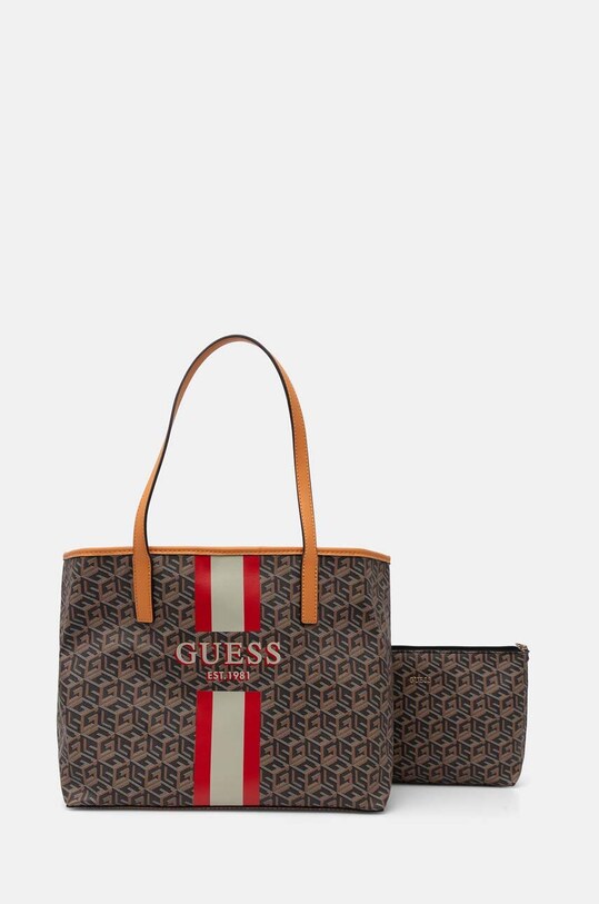 Kabelka Guess VIKKY vzorovaný oranžová HWSV93.18280