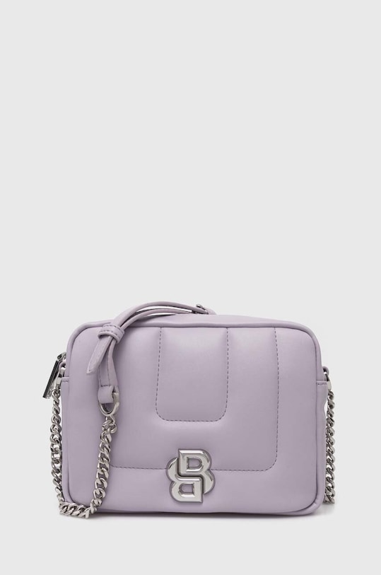 Kabelka BOSS hladký fialová 50523349